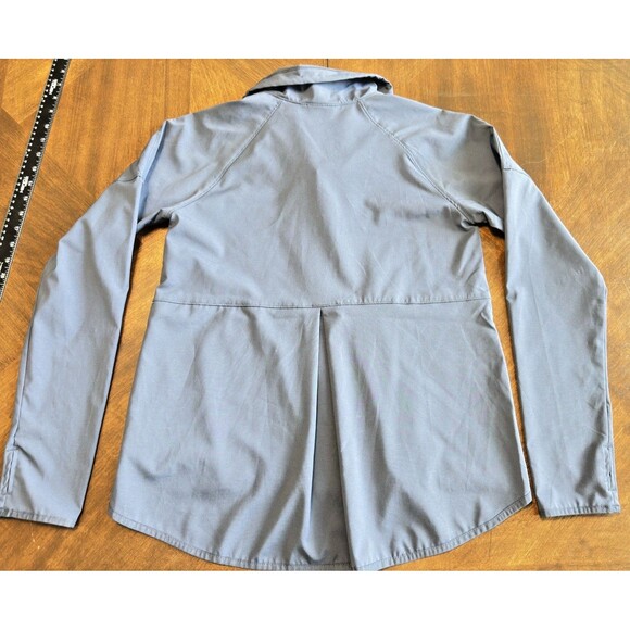 Women's Columbia Blue Jacket S Zip Rain Windbreaker Lightweight Navy - Picture 7 of 9